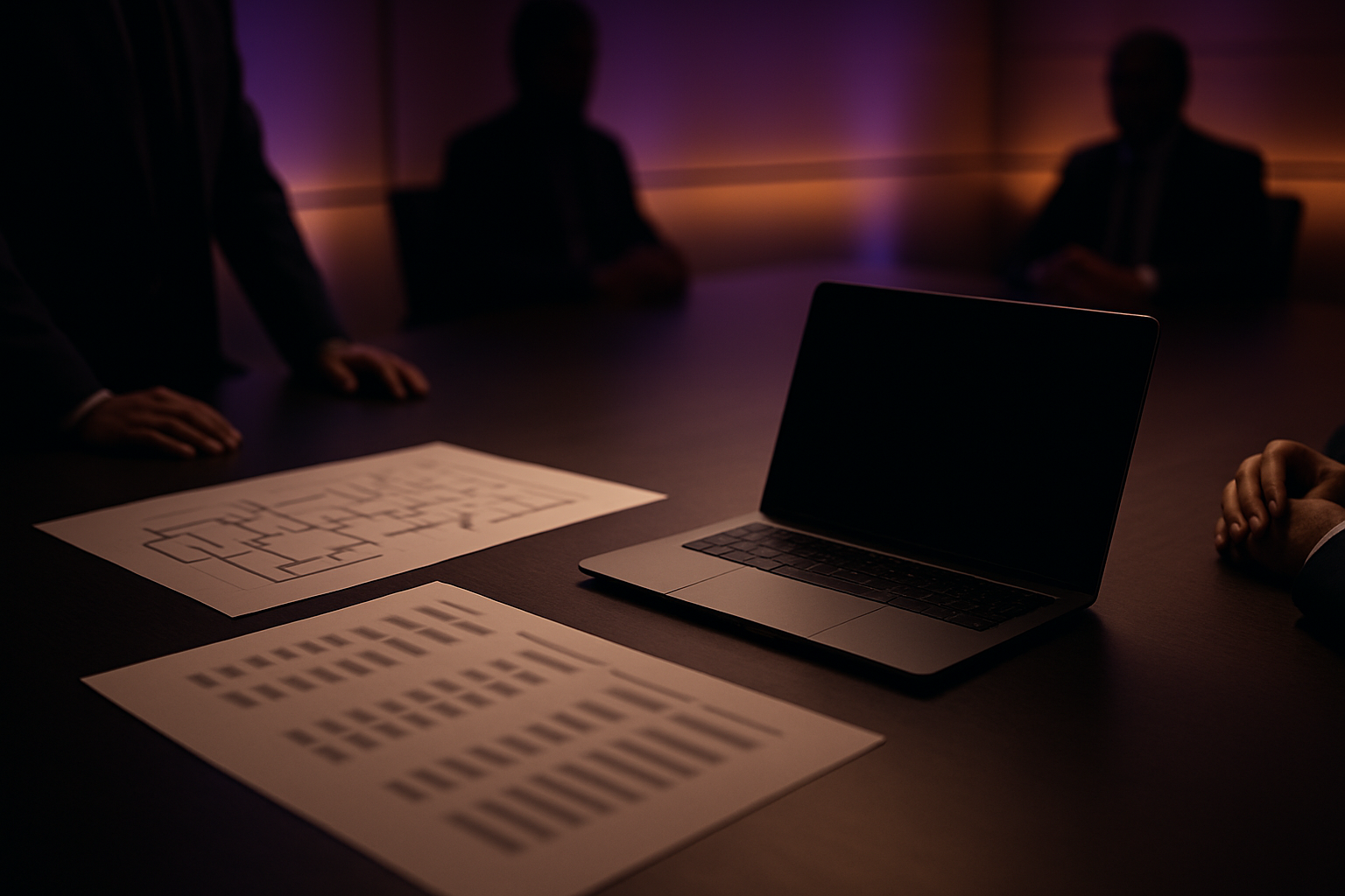 Imagem conceitual gerada de briefing executivo para evento corporativo